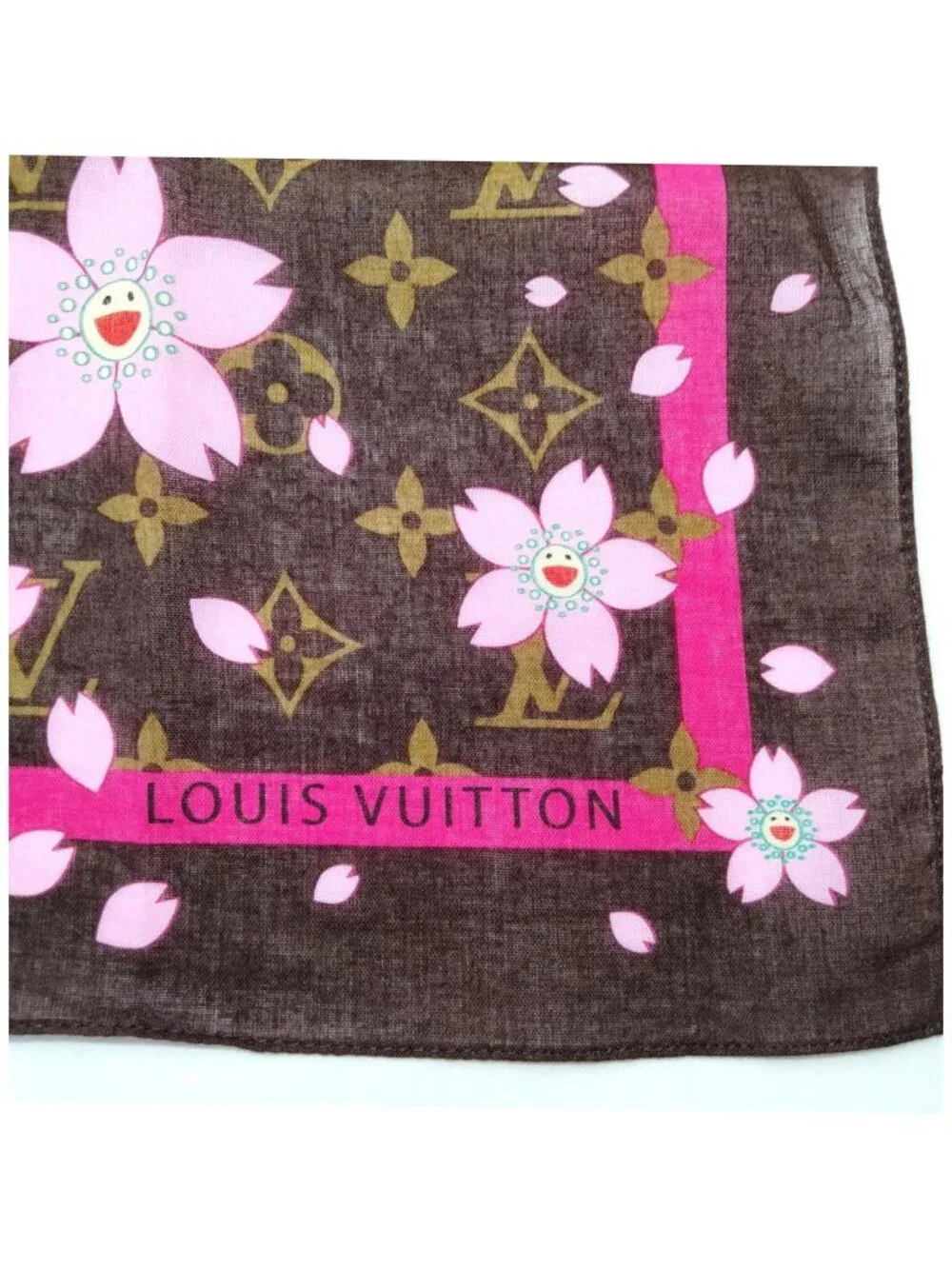 Authentic Louis Vuitton Murakami Cherry Blossom Scarf